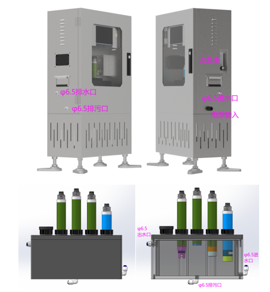 水溫、電導率、PH、溶解氧、氨氮在線監測系統