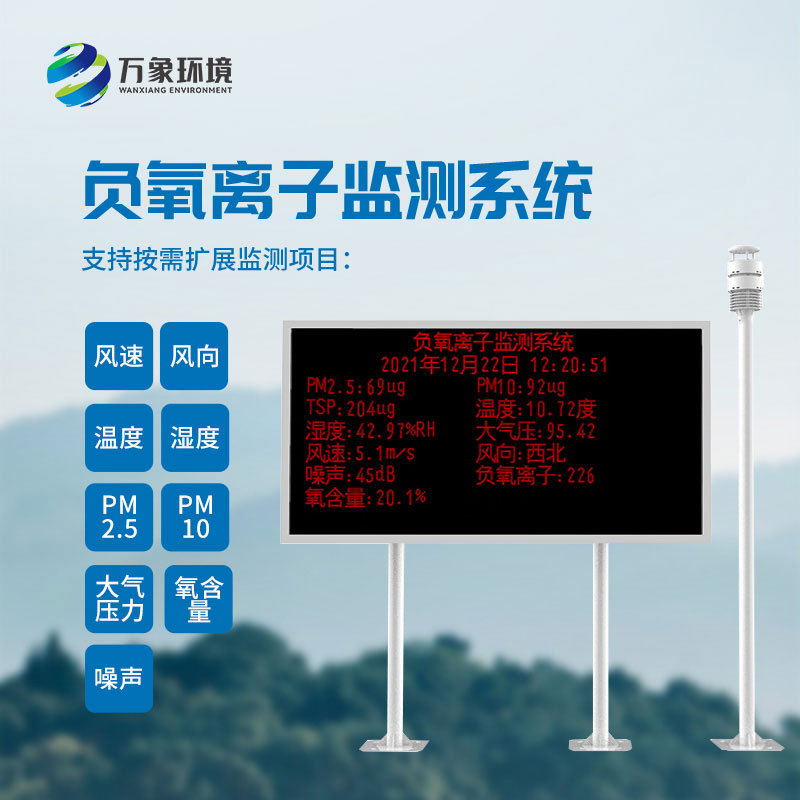 國產負氧離子大氣監測系統