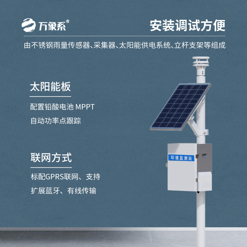 物聯網壓電雨量監測站系統，數據精度領先同行！